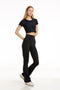 BIRDIESMOOTH - MADE FOR WALKING BOOTCUT YOGA PANTS SİYAH BOOTCUT YOGA VE SPOR PANTOLONU - Spor ve Yoga Pantolonları - BIRDIEJAY